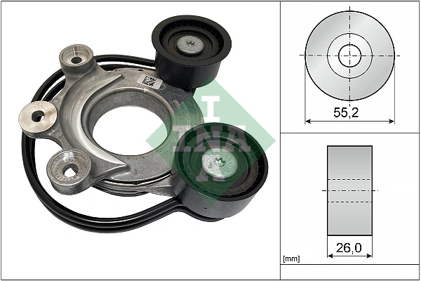 Belt Tensioner, V-ribbed belt